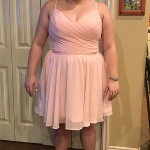 Women's Short Bridesmaid Dress Knee Length Chiffon